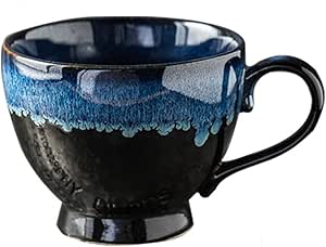 Zenith Modern Zen Mug – Symmetrical Ceramic Vessel with Nature Motifs