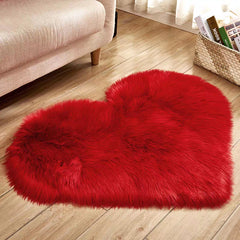 Velvet Silhouette Heart Rug – Sculptural Organic Shape (8 Sizes available)