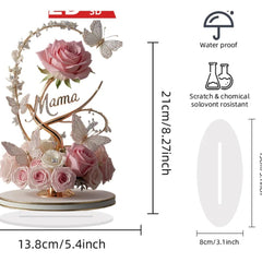 Prism Rose – Sculptural Acrylic Desktop Bloom (4 Styles)