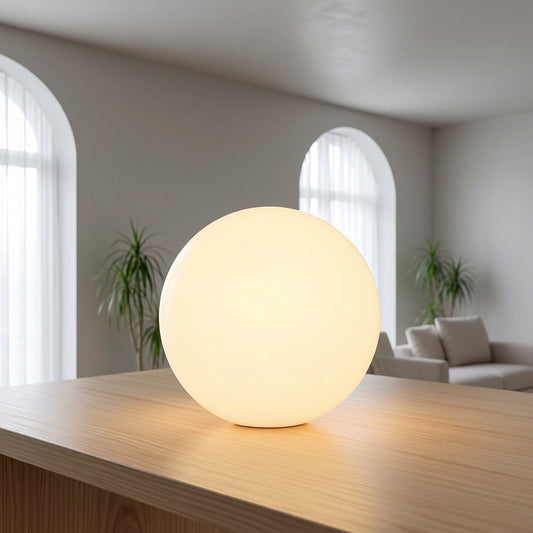 Eos Marble Moon Lamp – Hand-Carved Natural Stone Ambient Lamp