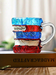 The Bibliophile’s Vessel – Sculptural Ceramic Book Mug