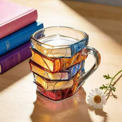 The Bibliophile’s Vessel – Sculptural Ceramic Book Mug