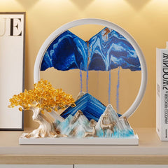 Flowing Sand Scape – 3D Kinetic Mountain & Tree Landscape