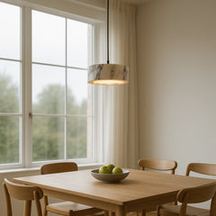 Tri-Element Marble Pendant – Multi-Tone Natural Stone Hanging Light
