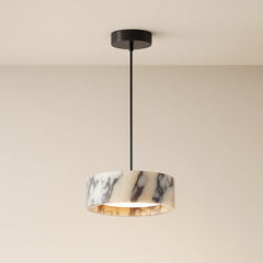 Tri-Element Marble Pendant – Multi-Tone Natural Stone Hanging Light