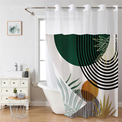 Carrara Flow Marble Shower Curtain – High-Definition Stone Texture Textile
