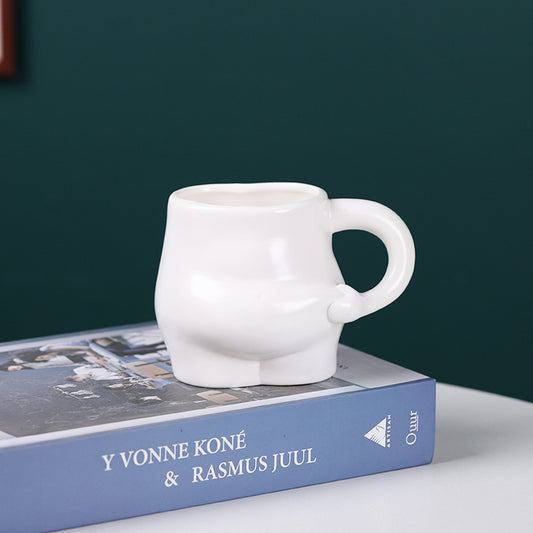 Whimsy Porcelain Mug – Sculptural Fine-Bone Style Vessel
