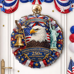 America 250 Commemorative Wooden Plaque – 1776–2026 Anniversary Edition