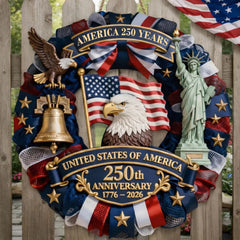 America 250 Commemorative Wooden Plaque – 1776–2026 Anniversary Edition