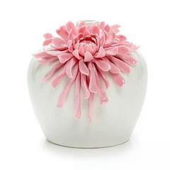 Chrysanthemum Petal Vase – Hand-Textured Ceramic Vessel