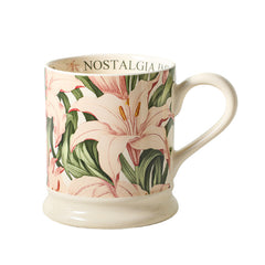 Botanical Imprint Mug – Hand-Finished Floral Ceramic Series