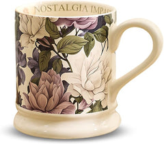 Botanical Imprint Mug – Hand-Finished Floral Ceramic Series
