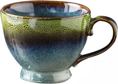 Zenith Modern Zen Mug – Symmetrical Ceramic Vessel with Nature Motifs