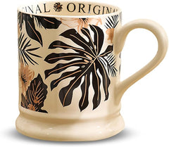 Botanical Imprint Mug – Hand-Finished Floral Ceramic Series