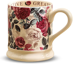 Botanical Imprint Mug – Hand-Finished Floral Ceramic Series