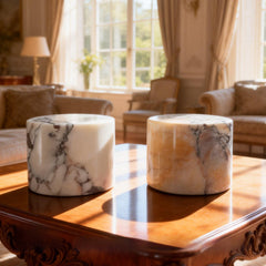 Aura Marble Touch Lamp – Integrated Sensor & Honed Natural Stone