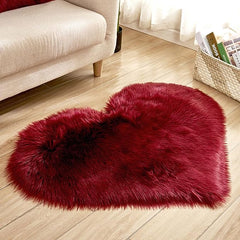 Velvet Silhouette Heart Rug – Sculptural Organic Shape (8 Sizes available)