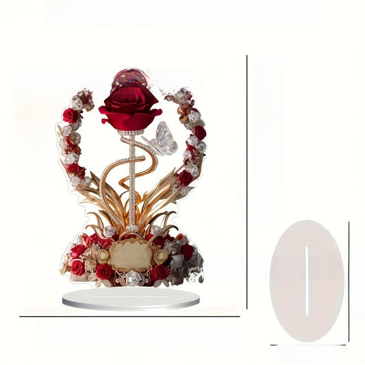 Prism Rose – Sculptural Acrylic Desktop Bloom (4 Styles)