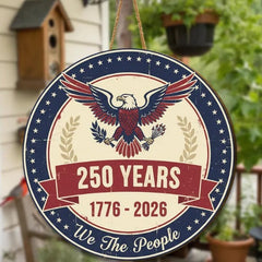 America 250 Commemorative Wooden Plaque – 1776–2026 Anniversary Edition