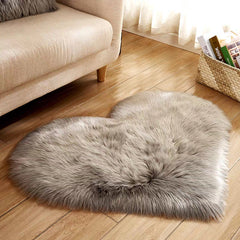 Velvet Silhouette Heart Rug – Sculptural Organic Shape (8 Sizes available)