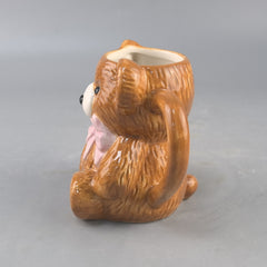 Teddy Silhouette Porcelain Mug – Sculptural Fine-Ceramic Vessel