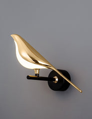 Bird Gold Plating Led Wall Lamp