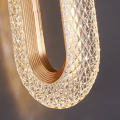 LED Ring Dazzling Pendant Light - 2 Oval Heads