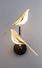 Bird Gold Plating Led Wall Lamp