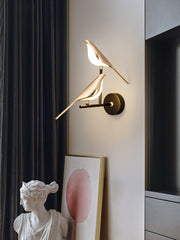 Bird Gold Plating Led Wall Lamp