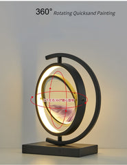 LED Quicksand Round Hourglass Table Lamp