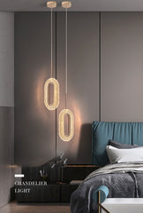 LED Ring Dazzling Pendant Light - Planet Pair