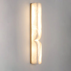 Lumia Alabaster Wall Sconce – Hand-Finished Spanish Marble & Brushed Gold