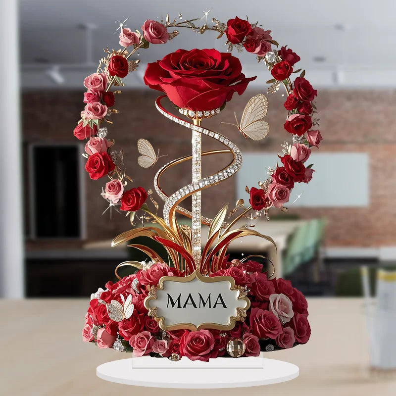 Prism Rose – Sculptural Acrylic Desktop Bloom (4 Styles)