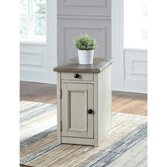 Bolanburg Farmhouse End Table with Outlets and USB Ports