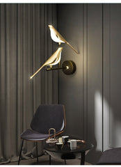 LED Golden Bird Wall Lamp