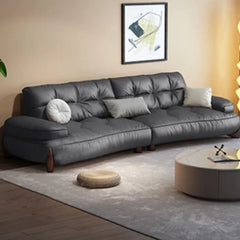 Classic Leather Couch Set