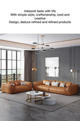 Nordic Luxury Leather Sofa