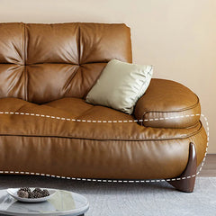 Classic Leather Couch Set