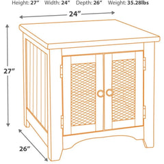 Wystfield Farmhouse End Table with Storage