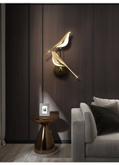 LED Golden Bird Wall Lamp