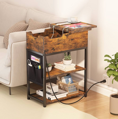 End Table with Charging Station