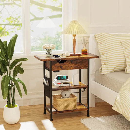 End Table with Charging Station