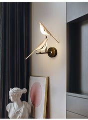 LED Golden Bird Wall Lamp