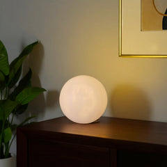 Eos Marble Moon Lamp – Hand-Carved Natural Stone Ambient Lamp