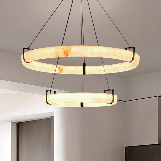 Cloud Stone LED Pendant – Sculptural Atmospheric Lighting