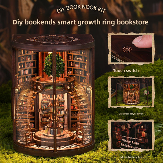 The Scholar’s Terrace – Multi-Level Repository & Botanical Book Nook