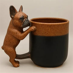 Dachshund "Loyalty" Vessel – Sculptural Handle Resin Mug