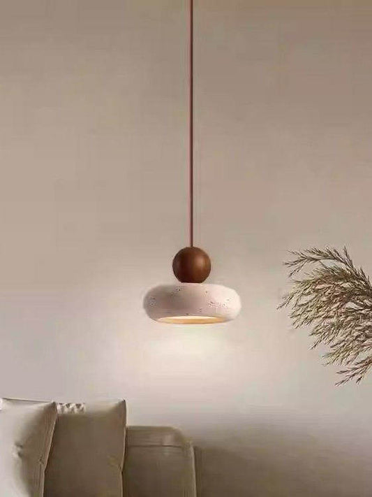 Sovereign Travertine Pendant – Natural Stone Hanging Light