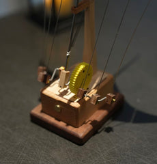 Abyssal Glide – Hand-Carved Solid Wood Stingray Sculpture