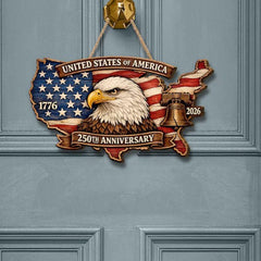 America 250 Commemorative Wooden Plaque – 1776–2026 Anniversary Edition